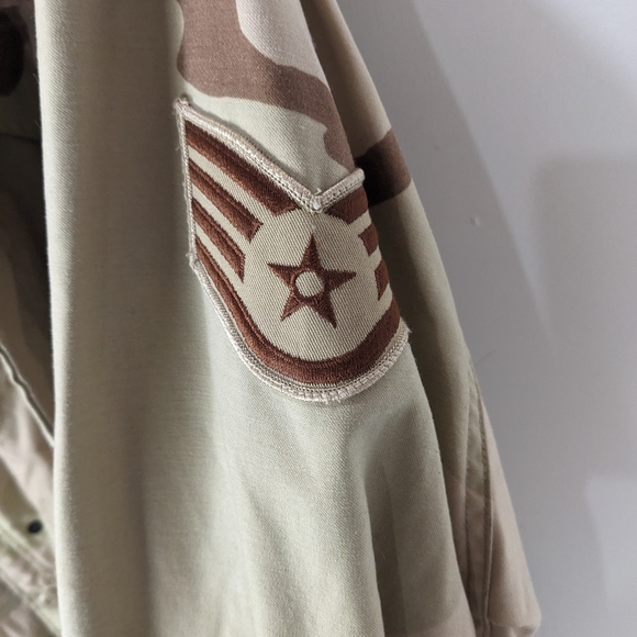 US Air Force Camouflage Jacket Large Long - Picture 5 of 9